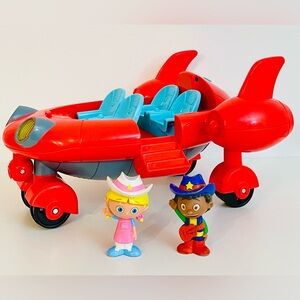 Disney Little Einsteins Pat Pat Rocket Ship + Figures